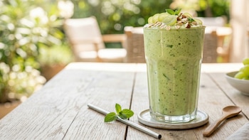 Licuado saludable de avena y uva verde: menos calorías, más frescura y sin azúcar agregada