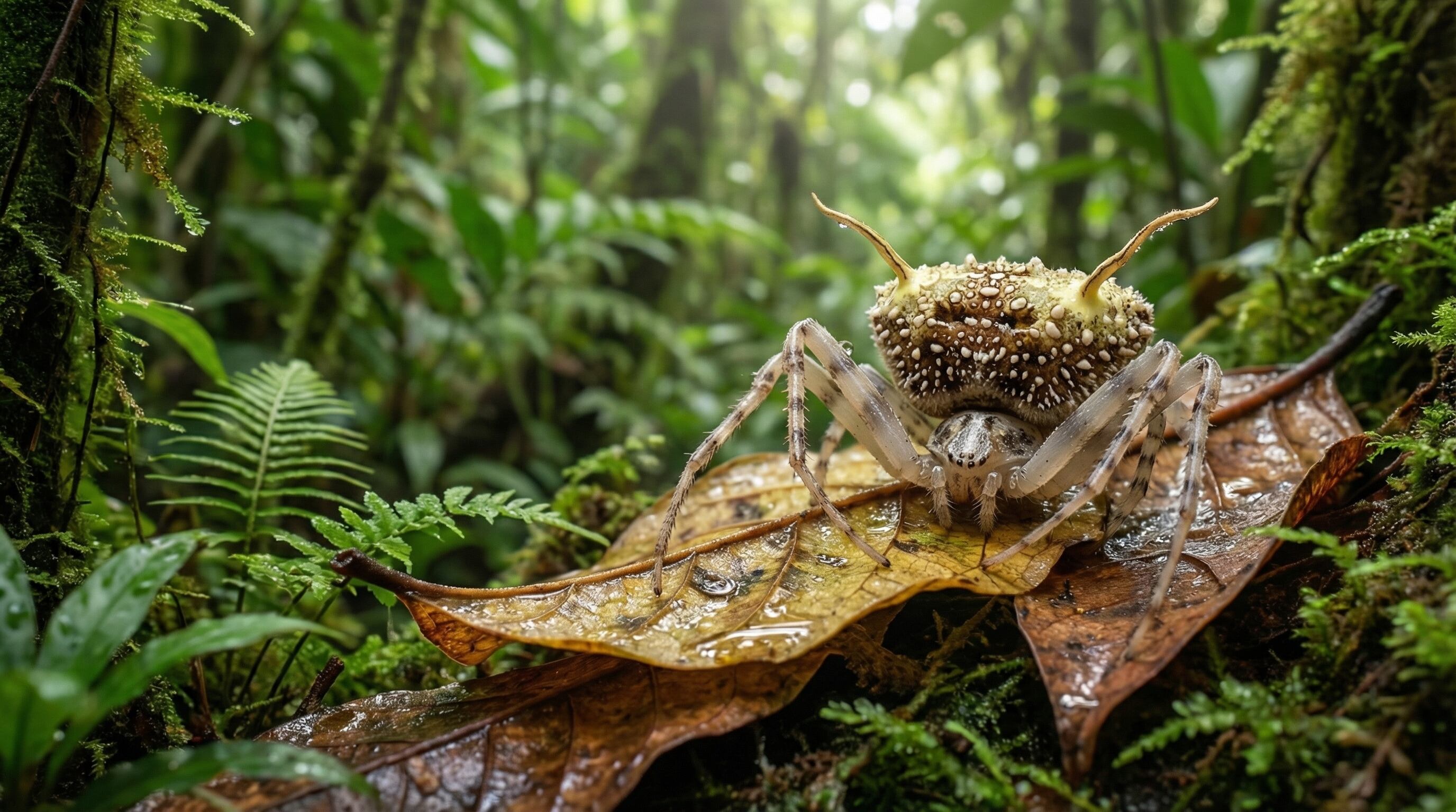 La Taczanowskia waska no teje telas, sino que embosca a sus presas en pleno vuelo, lo que complica su estudio científico (Imagen Ilustrativa Infobae)