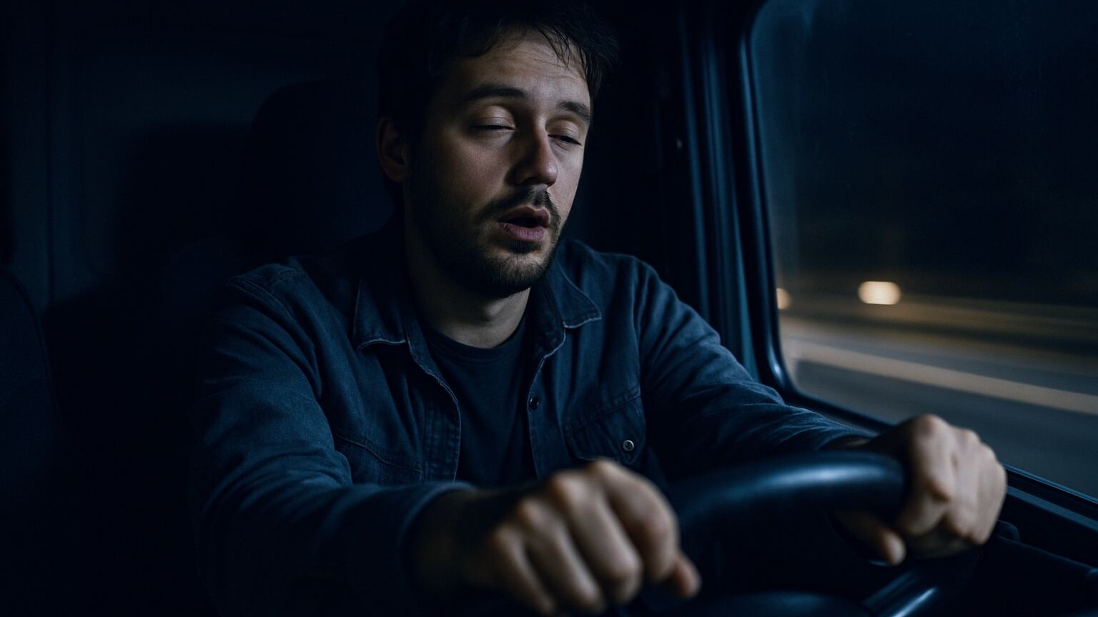 Viajar con sueño es muy peligroso. Si se sale a la ruta después de un día trabajo hay que evitar comer pesado y mantenerse hidratado. (Imagen Ilustrativa Infobae)