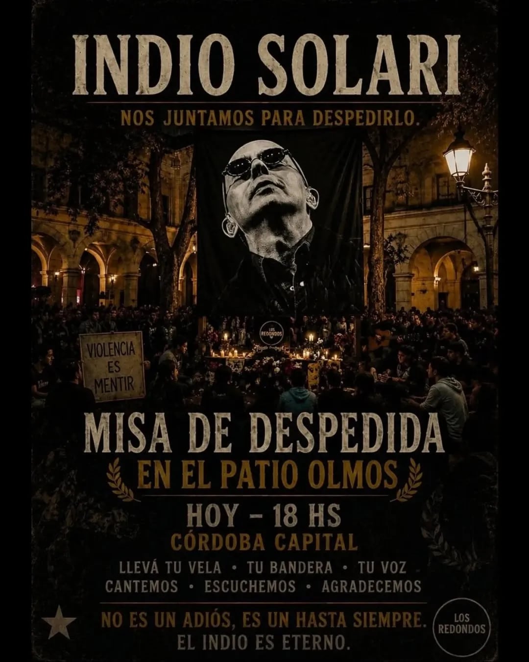 El Patio Olmos de la ciudad de Córdoba es el punto en el que realizarán la Misa Ricotera en la provincia