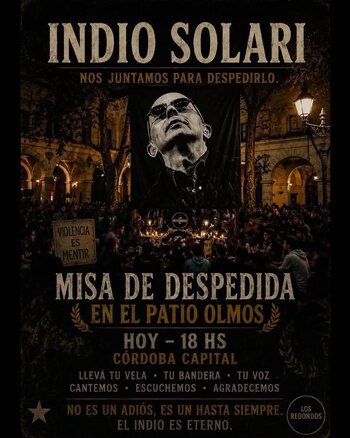 El Patio Olmos de la ciudad de Córdoba es el punto en el que realizarán la Misa Ricotera en la provincia