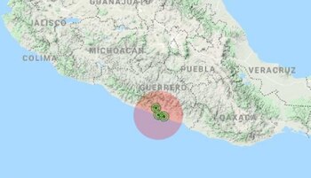 Imagen de la zona epicentral