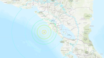 El temblor se registró a