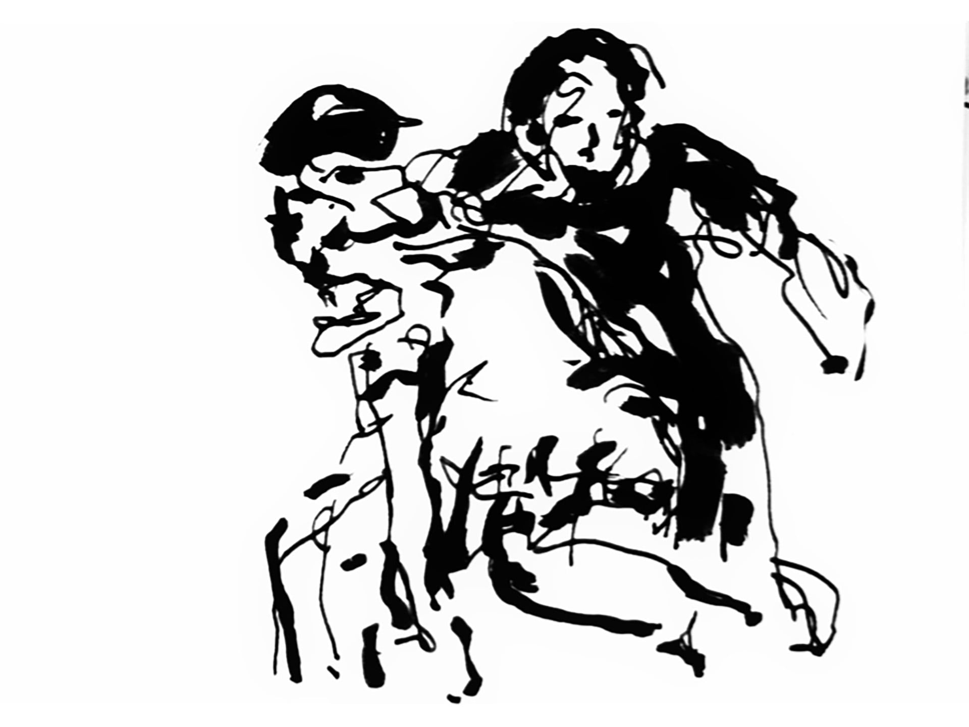 Durante su última etapa profundizó en el arte de la caligrafía china junto