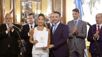 Lourdes Sánchez asumió la presidencia