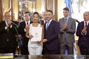 Lourdes Sánchez took over the presidency