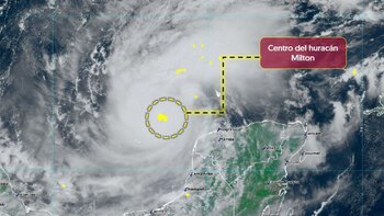 El centro del huracán está