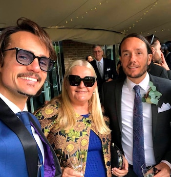 Christian Sancho, su madre, Susana