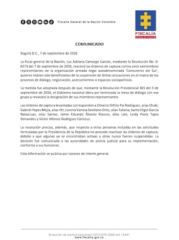 Entre las solicitudes de captira está alias HH, pedido en extradición por Estados Unidos - crédito Fiscalía