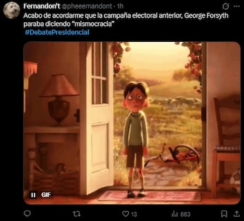 Debate presidencial EN VIVO: lo más viral en redes tras los momentos más polémicos. Captura: X.