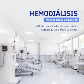 El ISSS abrió el Centro Integral de Hemodiálisis sobre el boulevard Constitución con ocho salas independientes y 99 sillones. (Cortesía: Instituto Salvadoreño del Seguro Social)