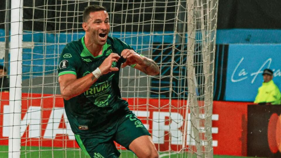 Luciano Pons abrió el marcador para Bucaramanga ante Racing - crédito Atlético Bucaramanga/X