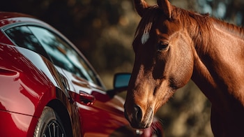 Un pura sangre inglés (Thoroughbred)