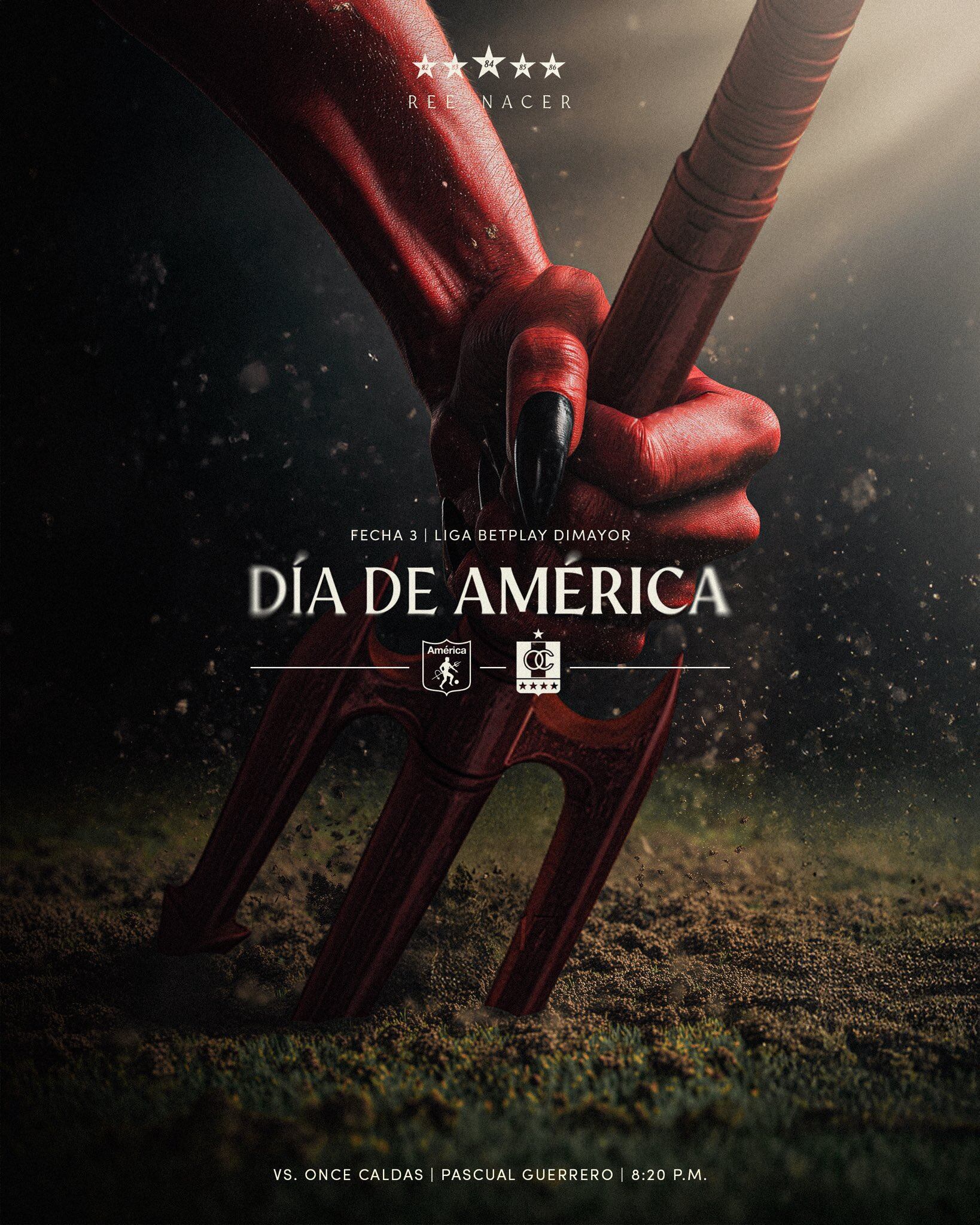 Así presentó el cuadro rojo el partido ante el Once - crédito @AmericadeCali / X