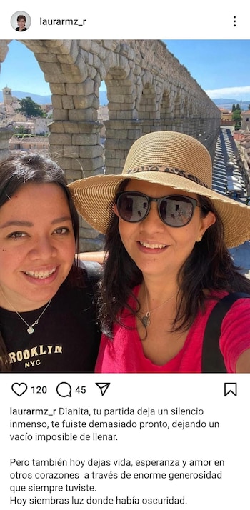 La periodista Laura Ramírez compartió