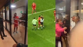 América vs Toluca termina en pelea: Helinho explota, golpea a Zendejas y encara a un aficionado | VIDEOS