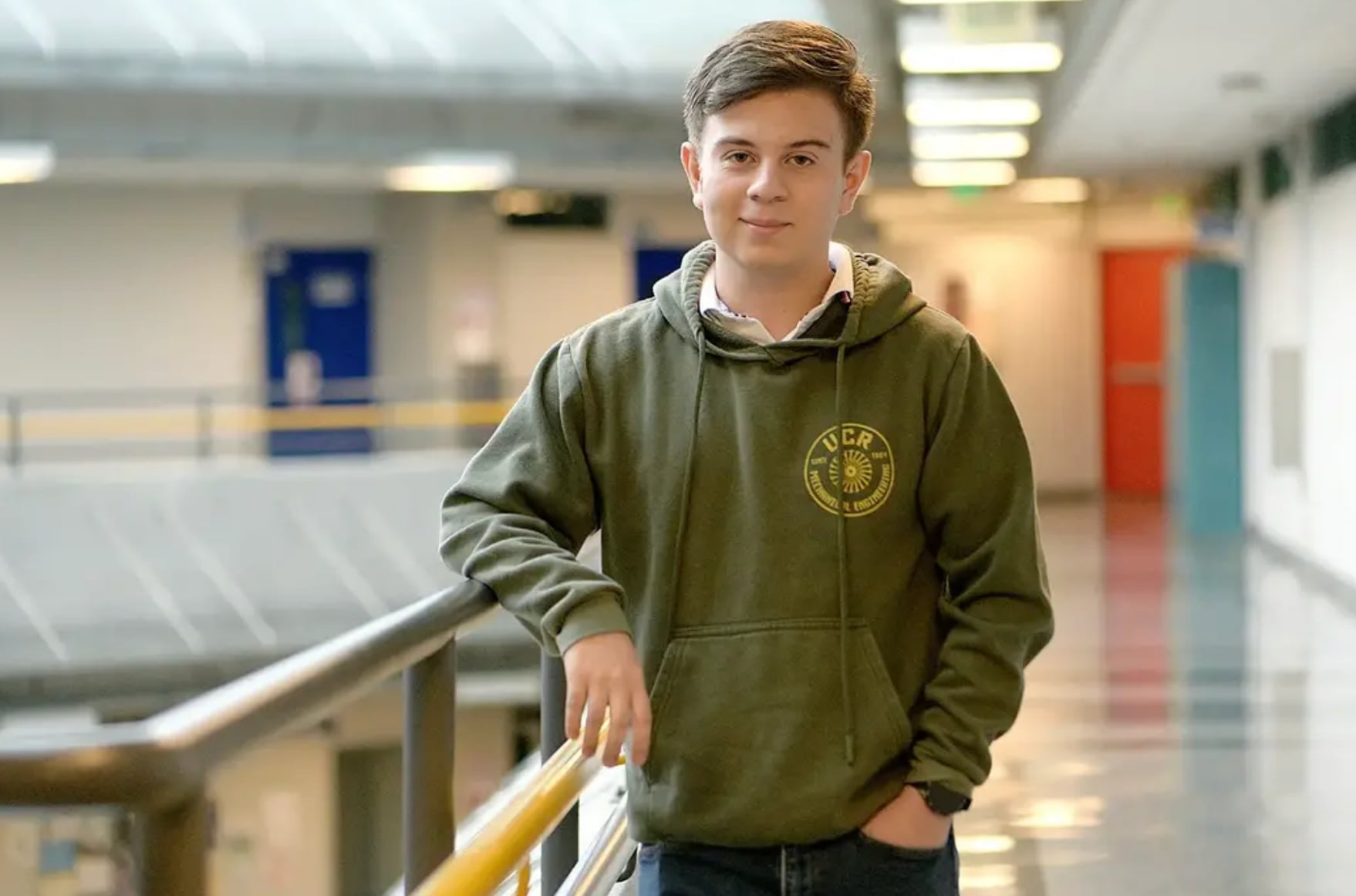 Sebastián Meléndez Carmona será el primer estudiante de Ingeniería Mecánica de la Universidad de Costa Rica en participar en el programa de verano del CERN. Cortesía: UCR