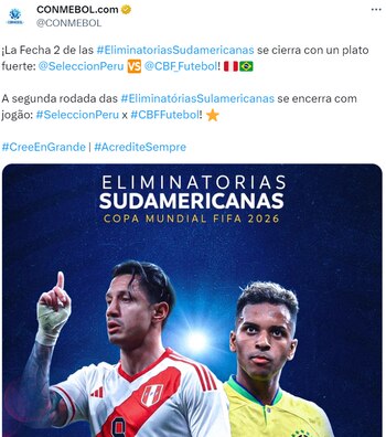 Perú y Brasil se enfrentarán