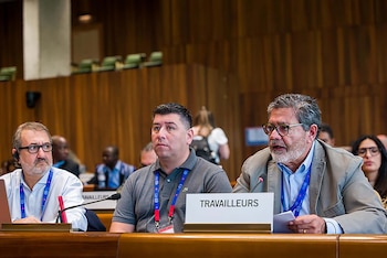 Gerardo Martínez habla ante la