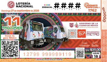Le hicieron un billete en honor al Metro Créditos: Lotería Nacional