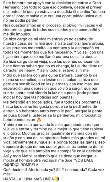 El delicado estado de salud de la madre de Yipio fue determinante para que abandonara Gran Hermano y priorizara a su familia