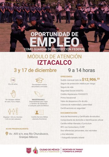 La vacante es para Guardia