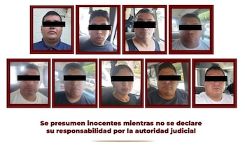Los detenidos fueron vinculados a proceso el pasado martes. (X @PGJE_Hidalgo)