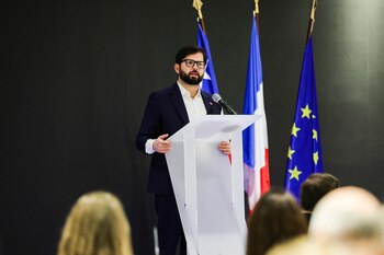 El presidente chileno, Gabriel Boric, en París (EFE/EPA/TERESA SUAREZ)