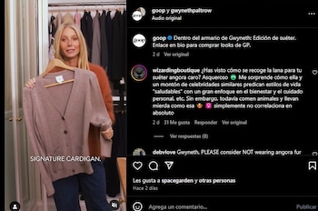Gwyneth Paltrow mostró su colección