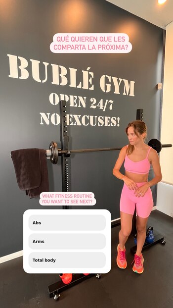 Luisana Lopilato compartió su rutina