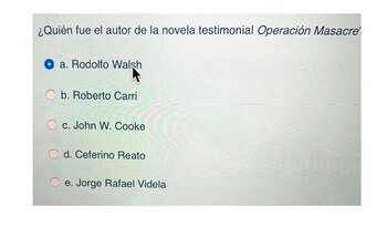 Una de las preguntas de