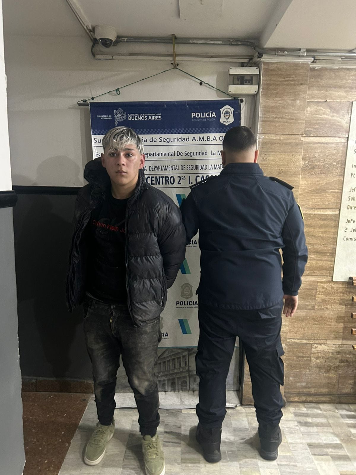 Jeremías Domínguez tras ser detenido