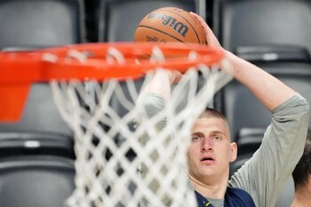 Nikola Jokic en una práctica