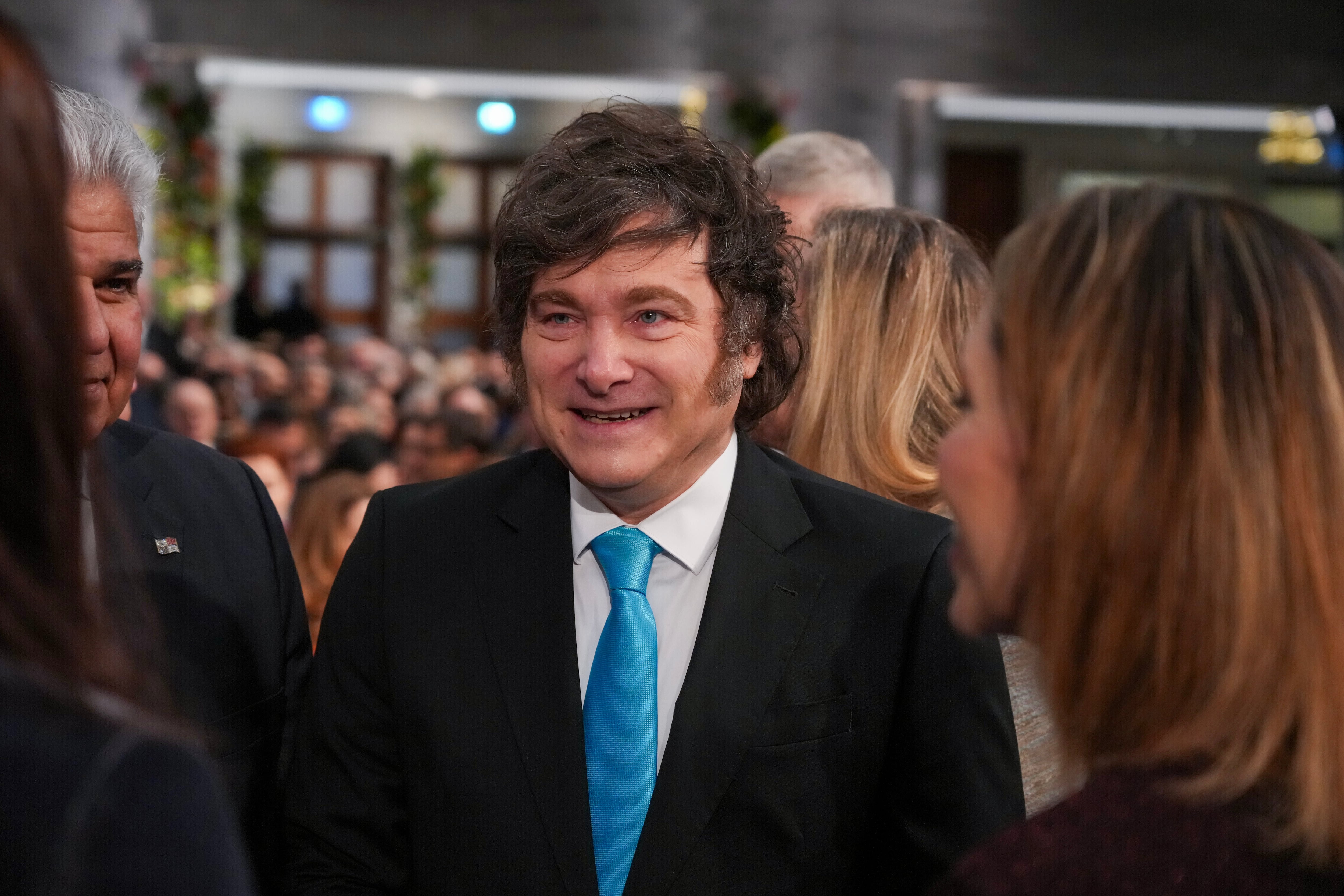 Milei expresó satisfacción por el triunfo de Kast en Chile. (Ole Berg-Rusten/NTB Scanpix vía AP)