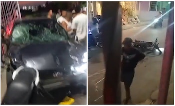 Un accidente de tránsito en Barranquilla dejó dos personas fallecidas y varios heridos, entre ellos un agente de policía - crédito X