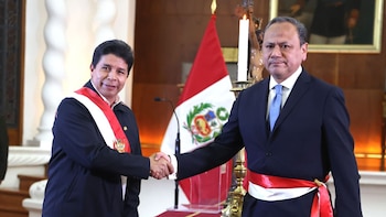 Mariano González, con el presidente