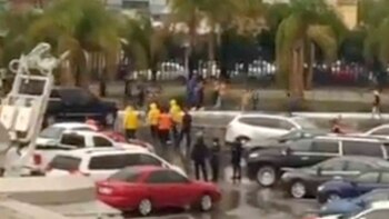 La porra visitante fue la