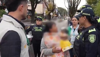 Las autoridades rescataron a ocho menores en Chapinero y activaron la ruta de protección del Instituto Colombiano de Bienestar Familiar - crédito MEBOG