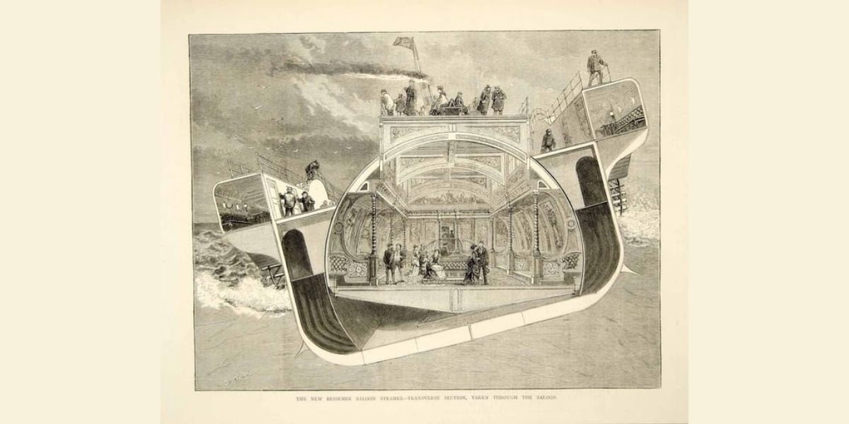 El mecanismo anti-mareo nunca fue utilizado en condiciones reales en las dos únicas travesías que realizó el barco (foto: Wikipedia)