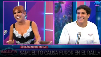 Magaly Medina advierte a Samuel Dyer que sacaría ampay si lo ve junto a una famosa y él responde: “¿De verdad me sacarías?”