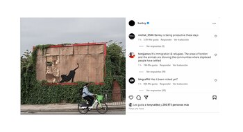 El artista confirmó su autoría