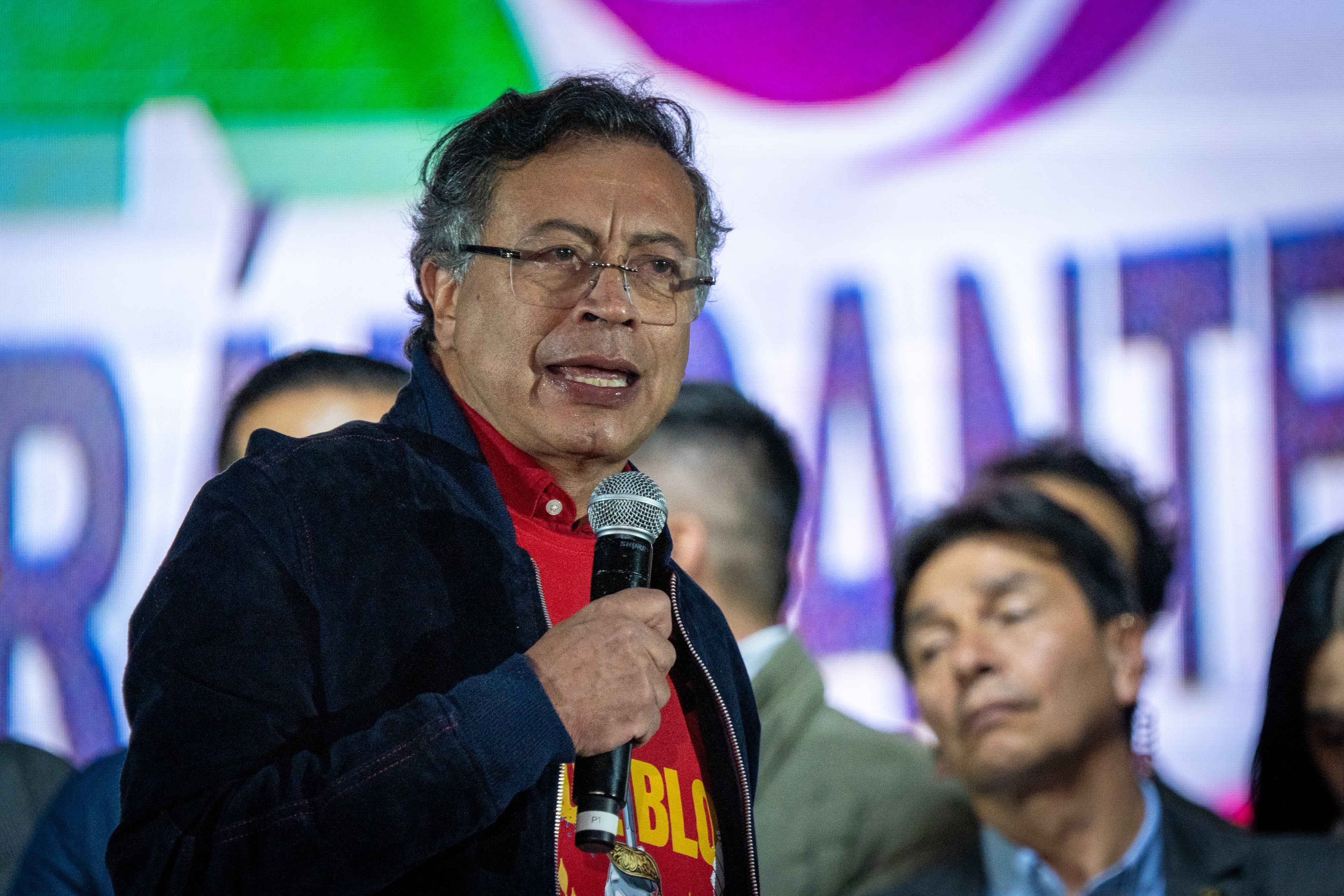 La marcha del 7 de enero de 2026 convocada por el presidente Petro en pro de la soberanía de Colombia - crédito Nathalia Angarita/The New York Times