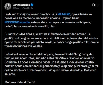 Carlos Carrillo - crédito @CarlosCarrilloA/X