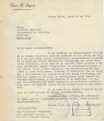 La carta que le envió