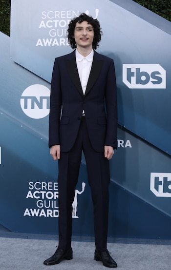 Finn Wolfhard en los Screen Actors Guild Awards, en enero de 2020 (Crédito: Monica Almeida / Reuters)