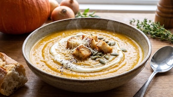 Receta de sopa crema de zapallo, rápida y fácil