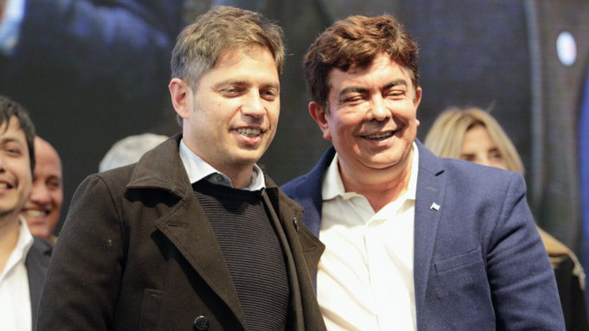 Kicillof junto Fernando Espinoza