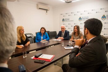 La ministra de Seguridad, Sabina