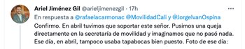 Denuncias por agente de tránsito que insultó a dos mujeres en Cali. Pantallazo