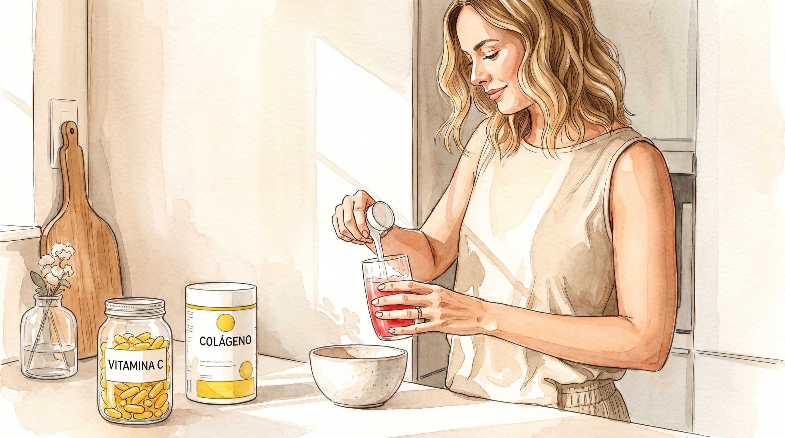 Colágeno y vitamina C: qué dice la ciencia sobre esta combinación para el cuidado de la piel